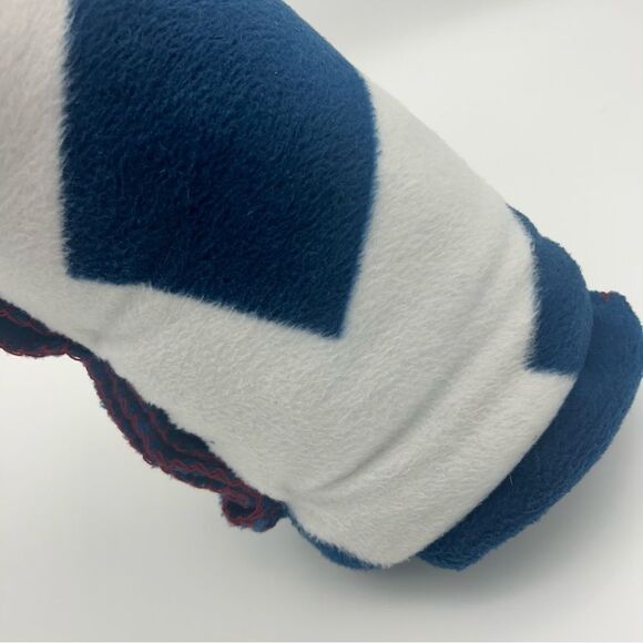 American Eagle Fleece Throw Blanket Blue & White Gift Present New With Tags Gift - Picture 4 of 5